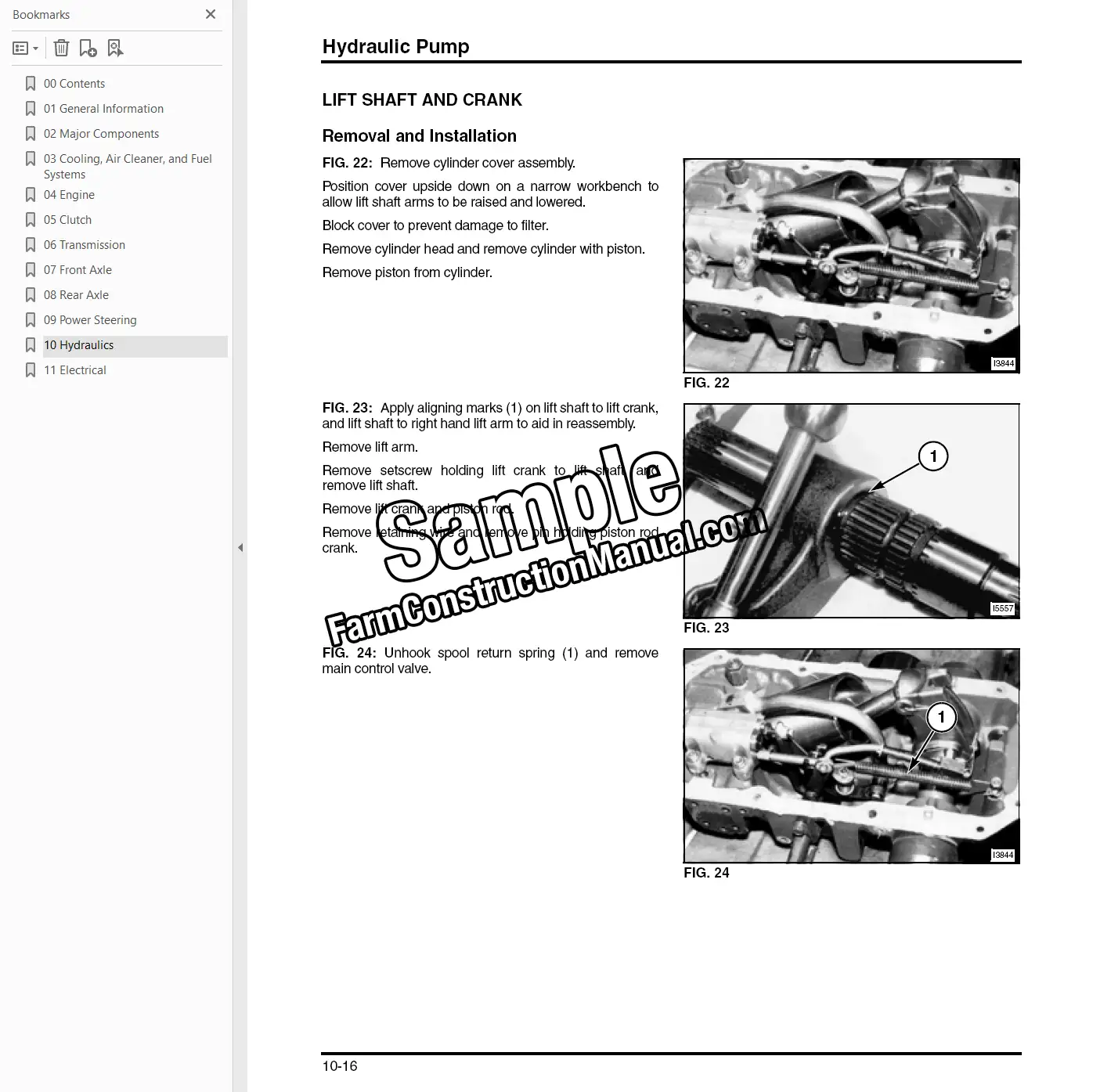 AGCO ST55 service repair manual sample page