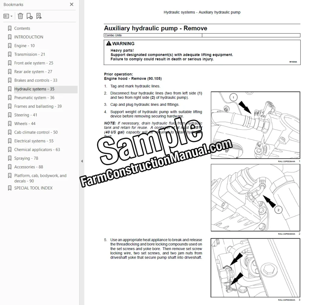 Miller GC300C service manual sample page