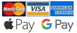 secure checkout cards and digital wallets accepted